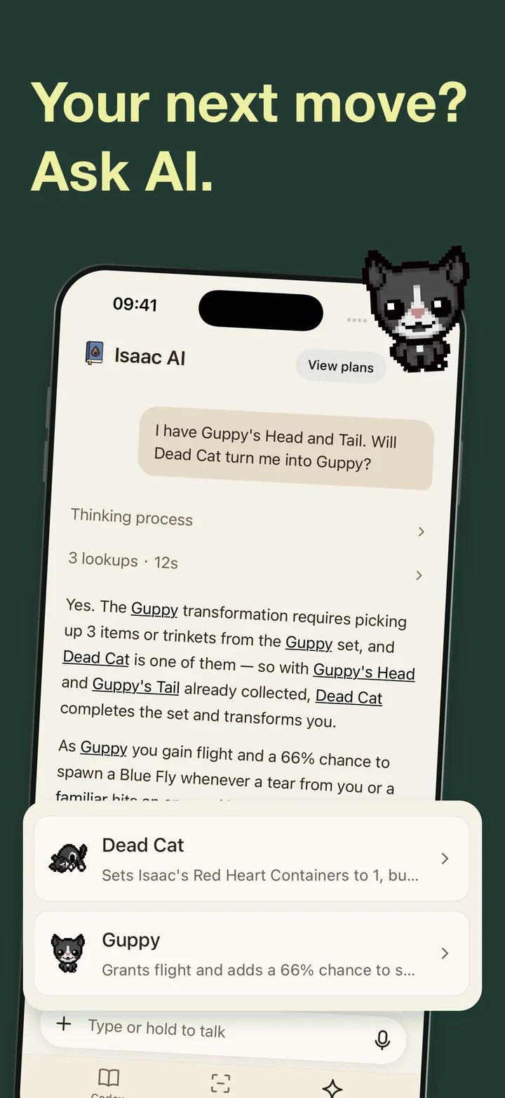Isaac Codex App Store artwork showing an AI strategy conversation